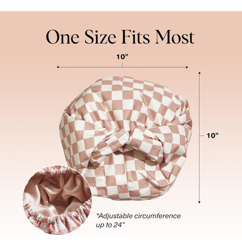 Kitsch Gorros De Ducha De Lujo Para Mujer, Reutilizables, Im