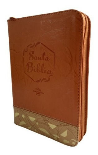 Biblia Reina Valera 1960 Cierre Naranja Beige Canto Dorjbn