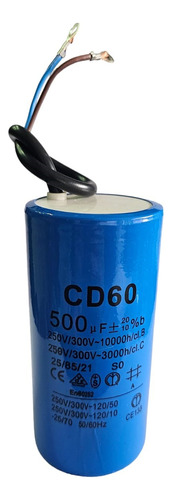 Condensador De Partida 500uf 250v/300v 50/60hz