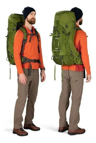 Mochila Aether 55 L Osprey Senderismo Viaje Caminata Trekkin Color Negro Talla L/XL
