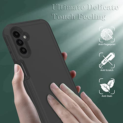 Funda Para Galaxy A14 5g Negro Durable A Prueba De Golpes-02