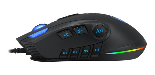 Imagen 4 de 5 de Sades Axe Mouse Gamer Con Pesas Botones Laterales 10.000 Dpi