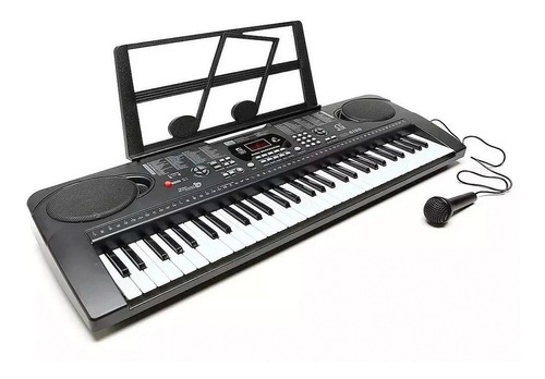 Imagen 3 de 3 de Teclado musical MQ 6160 61 teclas negro