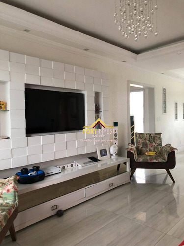 Imagem 16 de 30 de Cobertura Com 3 Dormitórios À Venda, 136 M² Por R$ 950.000,00 - Vila Guilhermina - Praia Grande/sp - Co0012