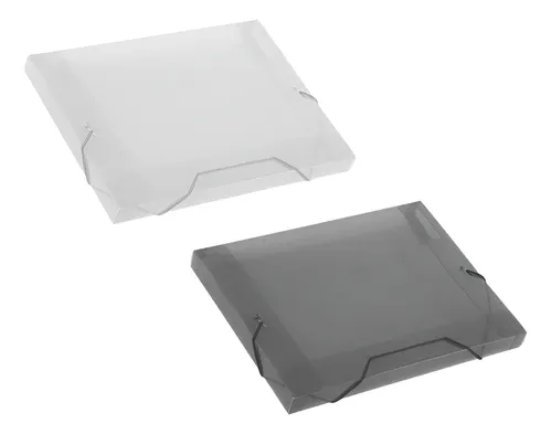 comprar Kit 02 Pasta Aba Elástica Plástica Pequena 1u002F2 Ofício Soft