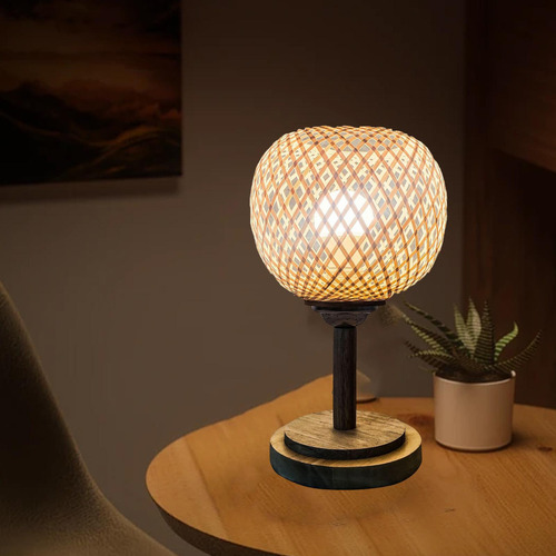Bambu Tecido Pingente Lâmpada Sombra Retro Lustre Luz Capa