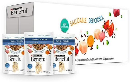 3 Pack Alimento P Perro Purina Beneful Tdos Tamaños 20sobres