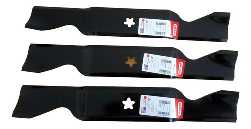 Kit 3x Lâminas Faca Trator Giro Zero Husqvarna 54 Polegadas