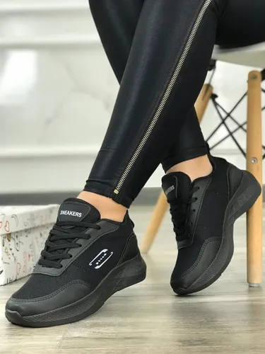 Tenis suela negra mujer hotsell