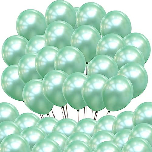 Globos Premium Mint Green, 100 Uds. 5  Neoloons