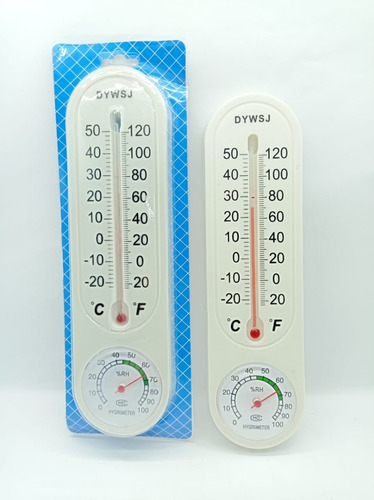 Imagen 2 de 6 de Termómetro Ambiental Higrómetro De Pared Temperatura Humedad