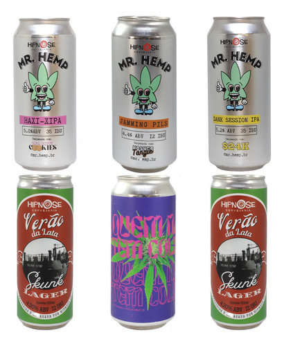 Cerveja Terpenada Artesanal Hipnose Kit 6 Latas Degustação