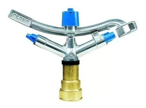 Aspersor Irrigação C/ Raio 32 M Rosca 1.1/2 Bocal 5x14 Metal