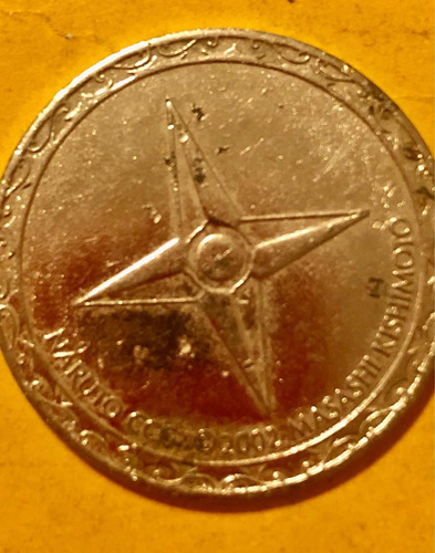 5 Tokens Americanos: Estacionamiento Baños Religioso Etc (Usado)