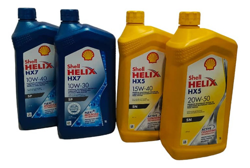 Aceite Shell Semisintetico Y Mineral 10w40 10w30 15w40 20w50