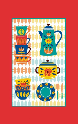 Imagem 3 de 9 de Kit C/7 Panos Copa De Prato Atoalhado Lepper Felpudo 41x64cm