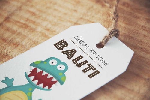Imagen 2 de 9 de Kit Imprimible Dinosaurios. Decoración, Tarjetas Y Candy Bar