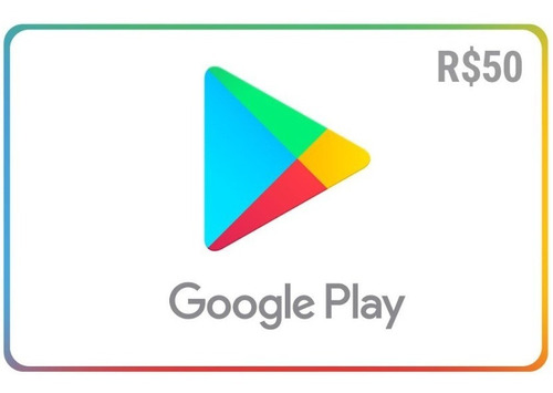 Gift Card Digital Google Play R$ 50 Envio Imediato
