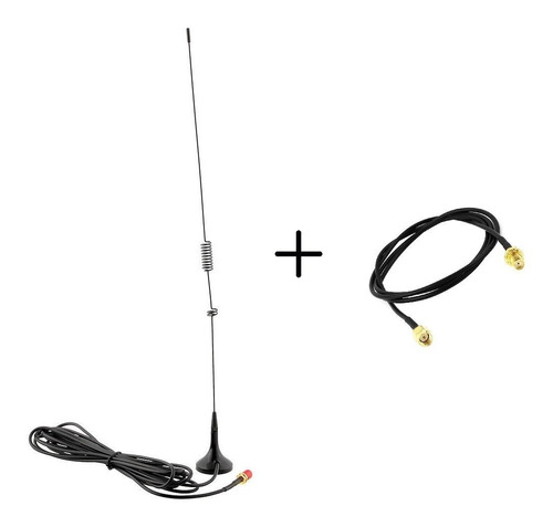 Antena Auto Para Radios Baofeng + Extensión De 1m.