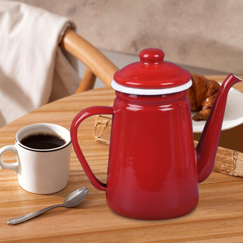 Cafetera Esmaltada De 1,1 L, Tetera Para Cocina, Tetera,