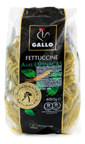 Pasta Gallo Fettuccine A Las Espinacas 450 G