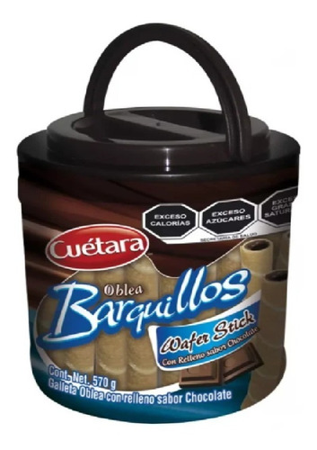 Wafer Stick Cuétara Barquillos Relleno De Chocolate 570g