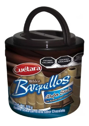 Galletas Cuétara Barquillos Relleno De Chocolate 570grs