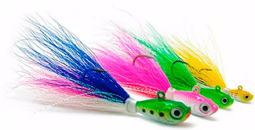 Para Caña De Baitcasting Spinning Streamer Jig 20 Gr Marine
