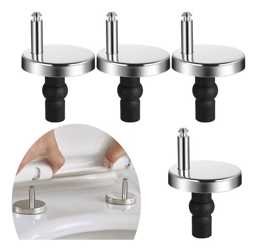 4pcs Bisagras De Asiento Inodoro, Tornillo Goma Expansible