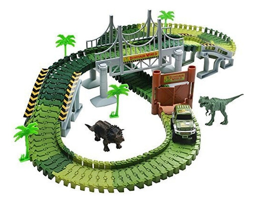 Juguetes De Dinosaurio Pista Para Niños Create Road Flexible