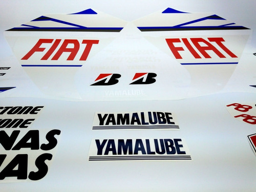 Kit Adesivos Moto Yamaha R1 2010 Lorenzo Fiat Ca-16026