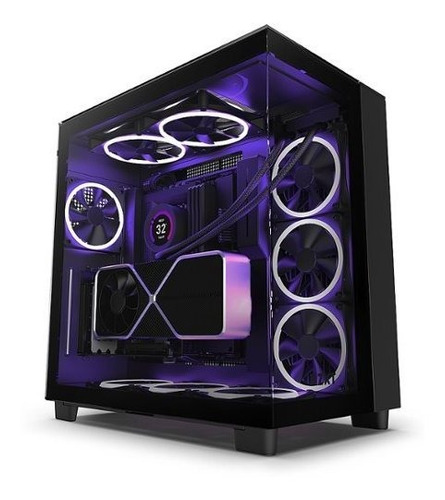 Semitorre Nzxt H9 Elite Atx Premium De Doble Cámara Color