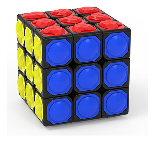Willking Cubo Mágico 3x3x3 Para Ciegos 3d En Relieve Brail.
