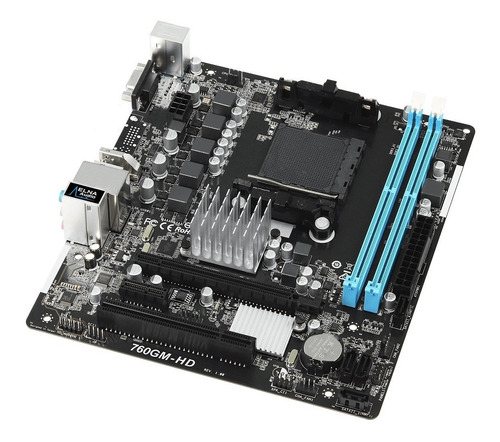 Placa Mãe Asrock 760gm-hd (am3+ / Am3, 8-core Cpu/ddr3/pci/u