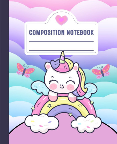 Libro: Composition Notebook: Cute Fantasy Aesthetic Notebook