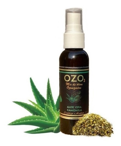 Imagem 1 de 5 de Óleo Ozonizado 60ml Anti Acne Espinha Aloe Vera Com Camomila