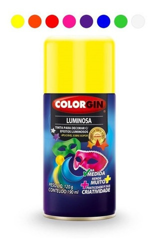 Tinta Para Vidro Colorgin Luminosa Diversas Cores 190ml