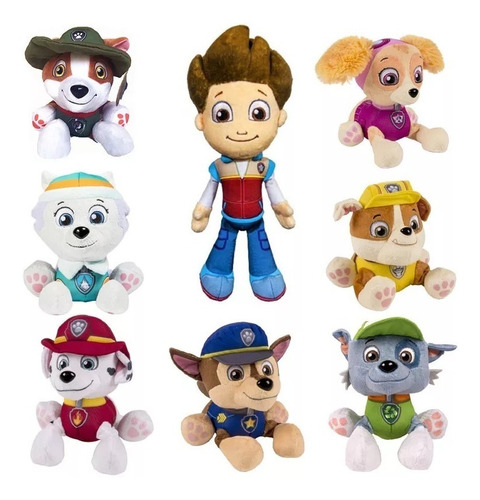 Peluche De Paw Patrol Muñeco De Patrulla De Cachorros