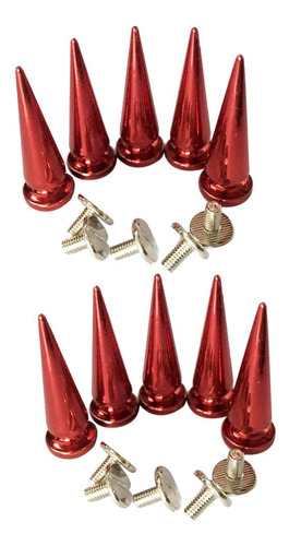 2x 10 Unids Copper Spikes Studs Remaches Para Diy Bolsas