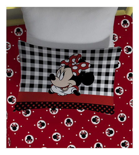 Fronha Avulsa Disney Minnie Lace 1 Peça 100% Algodão