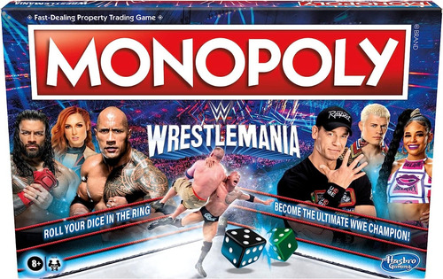 Monopoly Juego De Mesa Wwe Wrestlemania Edition
