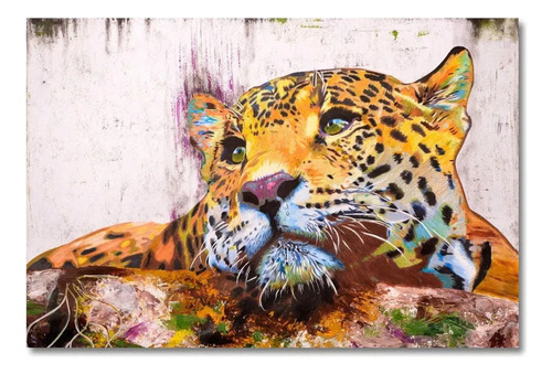 Pintura De Diamante Jaguar Arte Regalo Decoración 40x60 Cm