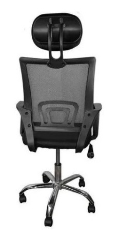 Imagen 4 de 4 de Silla Para Oficina Gerencial En Malla Negra Giratoria