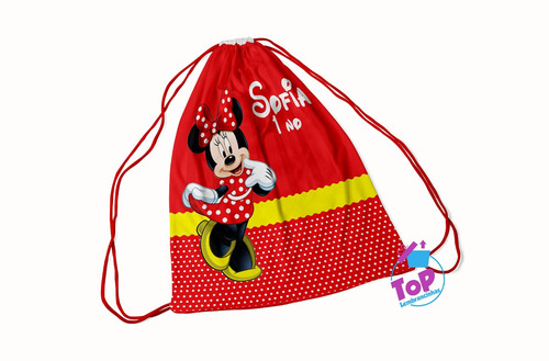 20 Mochilinhas Sacolinhas  20x30cm - Lembrancinhas Da Minnie Sacolicha Personalizada