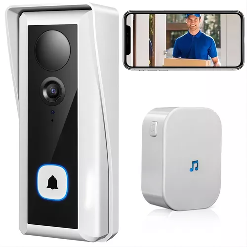 Timbre de puerta exterior Timbre inalámbrico con cámara Cubierta a prueba  de agua Alarma antirrobo Timbre de video inteligente Wifi 2.4g Seguridad  para el hogar