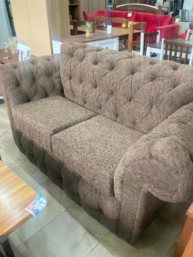 Sofa Sillón Chesterfield Capitoneado 2 Cuerpos Mi Casa