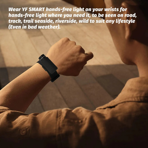 Linterna De Luz De Muñeca Pulsera Magnética Con Linterna Led