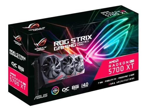 Placa De Video Asus Rog Strix Radeon Rx5700xt Oc 8gb Pcie 4