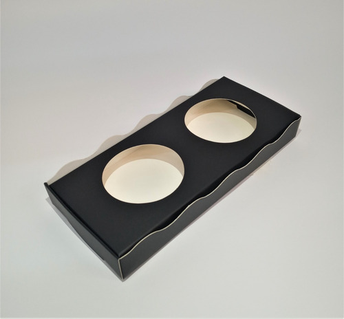 Imagen 2 de 6 de Bandeja X2 Vasos Take Away Delivery Rojo Negro (x50u) 008r/n