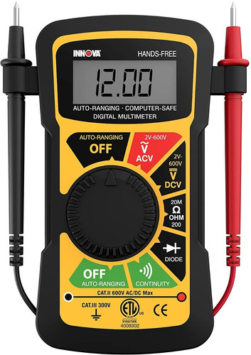Imagen 2 de 8 de Innova 3300 Multimetro Digital Automotriz Basico 10 Megohm
